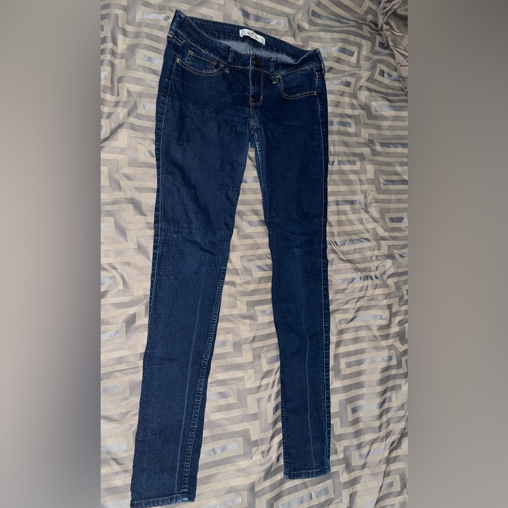 Hollister Skinny Jeans Denim Size 3R Blue Juniors